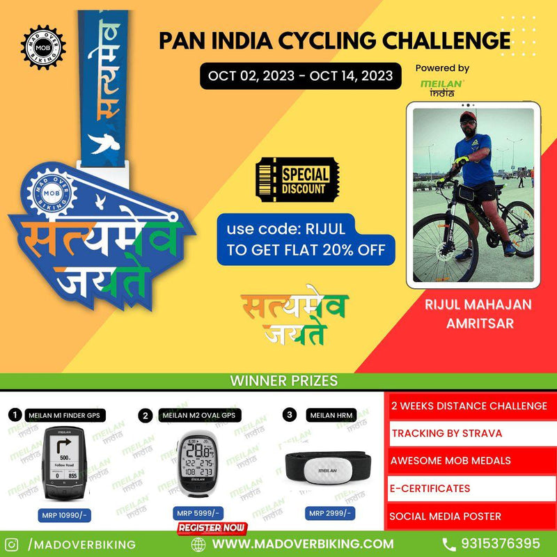 Load image into Gallery viewer, Satyamev Jayate Cycling Event 2023 - MADOVERBIKING
