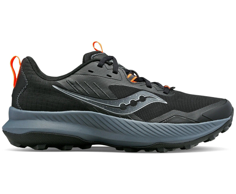 Load image into Gallery viewer, Saucony Mens Running Shoes - Blaze TR (Black/Viziornge) - MADOVERBIKING
