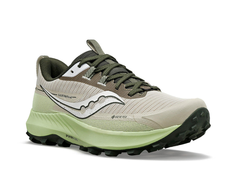 Load image into Gallery viewer, Saucony Mens Running Shoes - Peregrine 13 GTX (Dust/Umbra) - MADOVERBIKING

