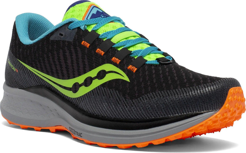 Load image into Gallery viewer, Saucony Mens Trail Running Shoes - Canyon Tr (Future Black) - MADOVERBIKING
