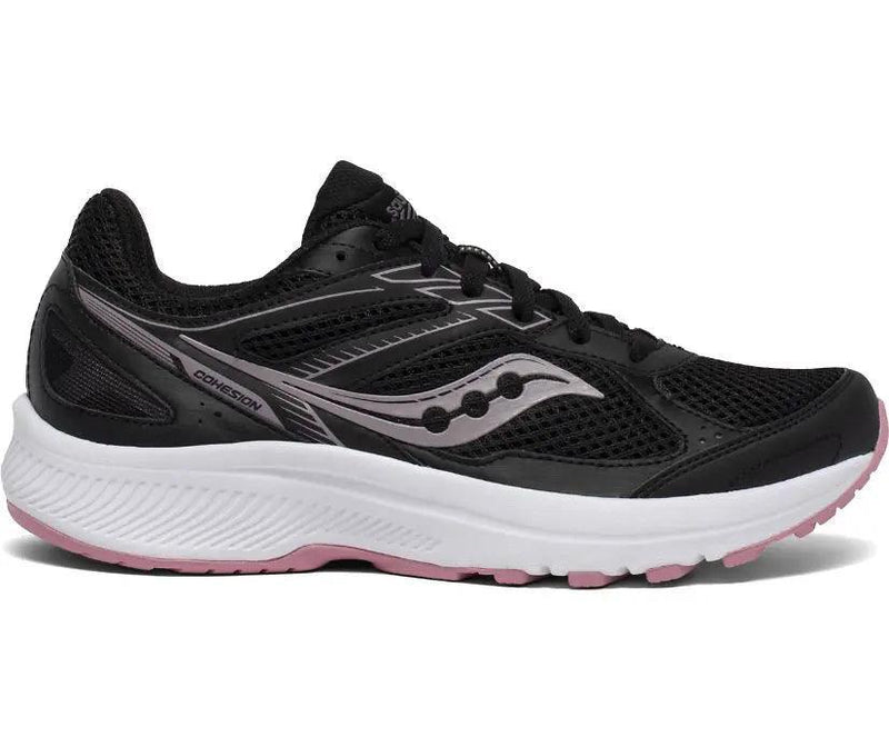 Load image into Gallery viewer, Saucony Womens Running Shoes - Cohesion 14 (Black/Pink) - MADOVERBIKING
