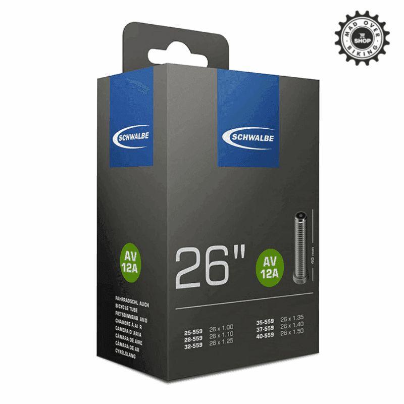 Load image into Gallery viewer, Schwalbe Av12A Shrader Valve Inner Mtb Tube (26 X 1.0-1.5)
