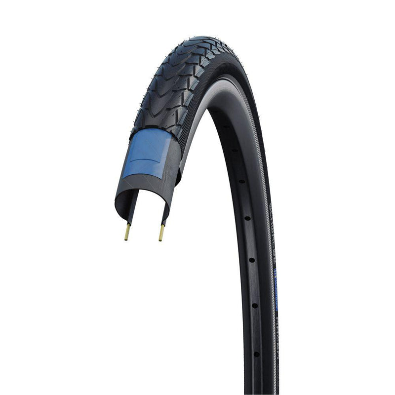Load image into Gallery viewer, Schwalbe Marathon Racer 700c Wired Tire (Black) with Reflective Lining - MADOVERBIKING
