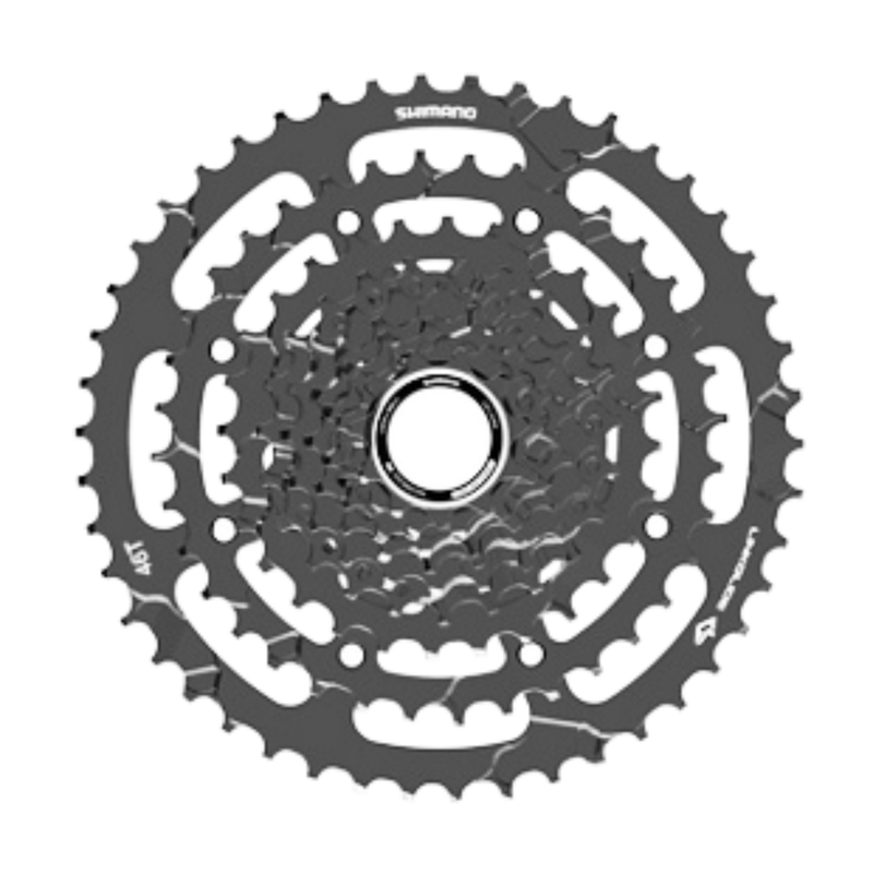 Load image into Gallery viewer, Shimano Cues CS-LG400-9 Linkglide 9 Speed Cassette SHIMANO MADOVERBIKING
