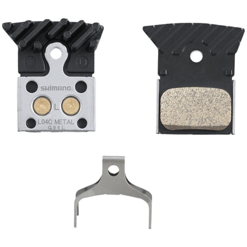 Shimano L04C Metal w/Fin & Spring Disc Brake Pad SHIMANO MADOVERBIKING