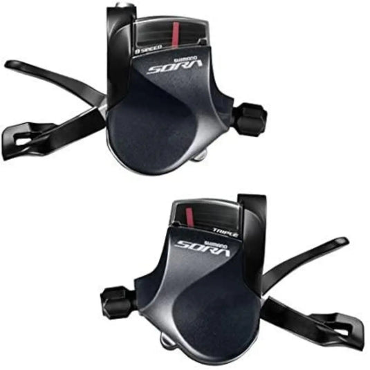 Shimano Sora SL-R3000 Flat Bar Road Shift Lever Set 2x9-Speed SHIMANO MADOVERBIKING