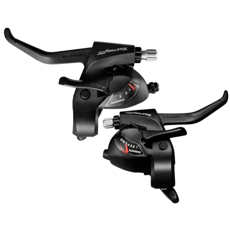 Load image into Gallery viewer, Shimano Tourney Shift/Brake Lever Set ST-TX800 3x8 Speed SHIMANO MADOVERBIKING
