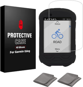 Silicone Case for Garmin Edge 530/540 with Screen Protector (GPS Computer Accessories)
