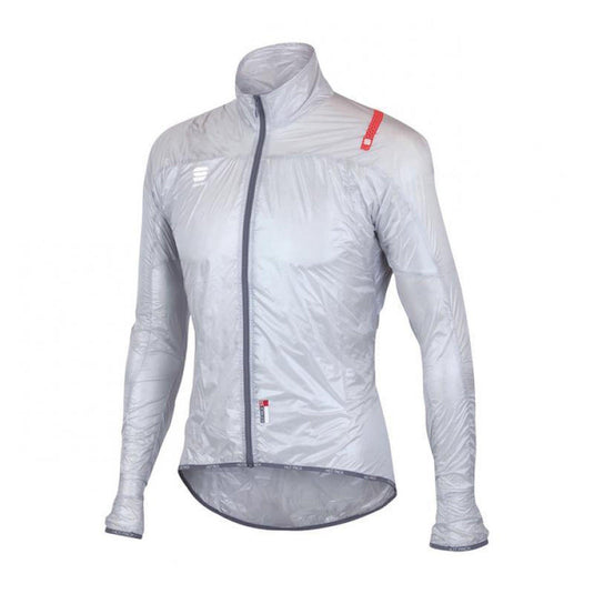 Sportful Rain Hot Pack Ultralight Jacket - Silver - MADOVERBIKING