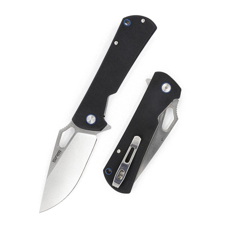 Load image into Gallery viewer, SRM Folding Blade Knife 1168-Black - MADOVERBIKING
