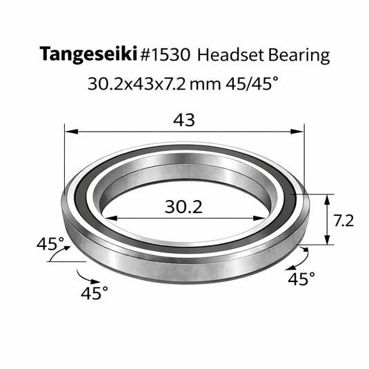 TANGESEIKI HEADSET BEARING | 1530 (30.2X43X7.2 MM 45/45°)
