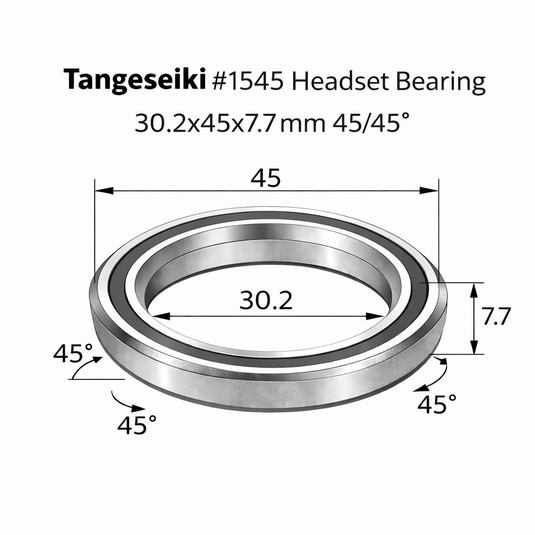 TANGESEIKI HEADSET BEARING | 1545 (30.2X45X7.7 MM 45/45°)
