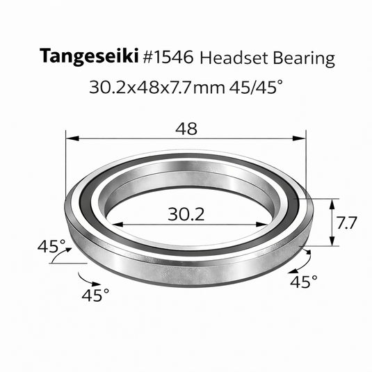 TANGESEIKI HEADSET BEARING | 1546 (30.2X48X7.7 MM 45/45°)