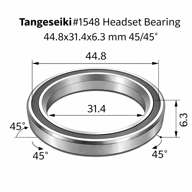 Load image into Gallery viewer, TANGESEIKI HEADSET BEARING | 1548 (44.8X31.4X6.3 MM 45/45°) - MADOVERBIKING
