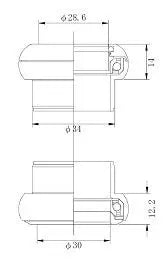Load image into Gallery viewer, TANGESEIKI TECHNOGLIDE J2 ZERO-STACK HEADSET | EC34 - MADOVERBIKING
