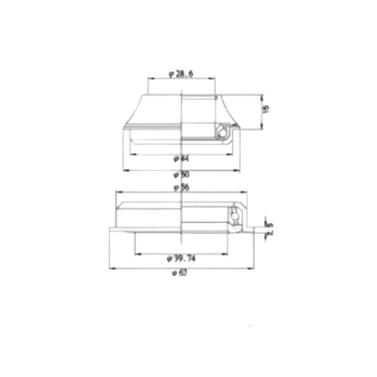 TANGESEIKI TECHNOGLIDE ZS225 ZERO-STACK HEADSET | ZS44/ZS56 - MADOVERBIKING