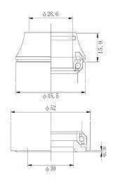 TANGESEIKI TECHNOLGLIDE IS247 FULLY INTERGRATED HEADSET (1-1/4") | IS24/IS47 - MADOVERBIKING