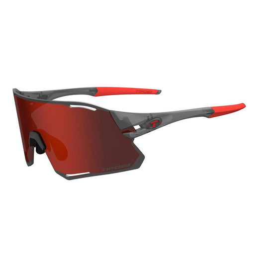 Tifosi Rail Race Satin Vapor Sunglasses - Clarion Red/Clear - MADOVERBIKING