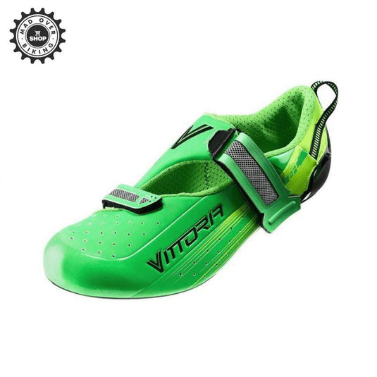 Vittoria Road Cycling Shoes Carbon Sole Tri Pro Green - MADOVERBIKING