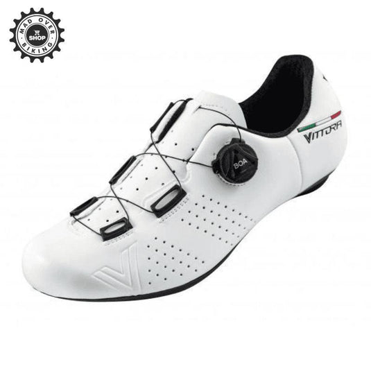 Vittoria Road Cycling Shoes Nylon Sole Classic White - MADOVERBIKING