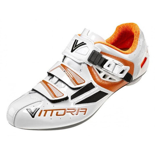 Vittoria Speed Road Cycling Shoes (White/Orange)Vittoria Speed Road Cycling Shoes (White/Orange) - MADOVERBIKING