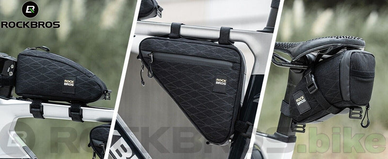 Load image into Gallery viewer, Bike Packing Bags Combo | Three Bag Set for Frame, Top Tube &amp; Saddle ROCKBROS MADOVERBIKING
