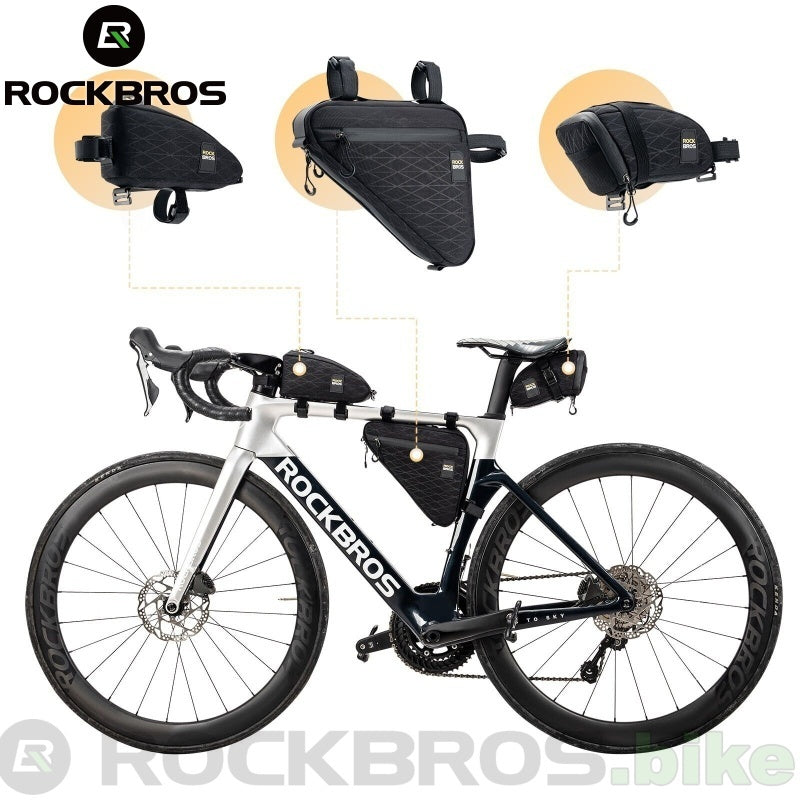 Load image into Gallery viewer, Bike Packing Bags Combo | Three Bag Set for Frame, Top Tube &amp; Saddle ROCKBROS MADOVERBIKING
