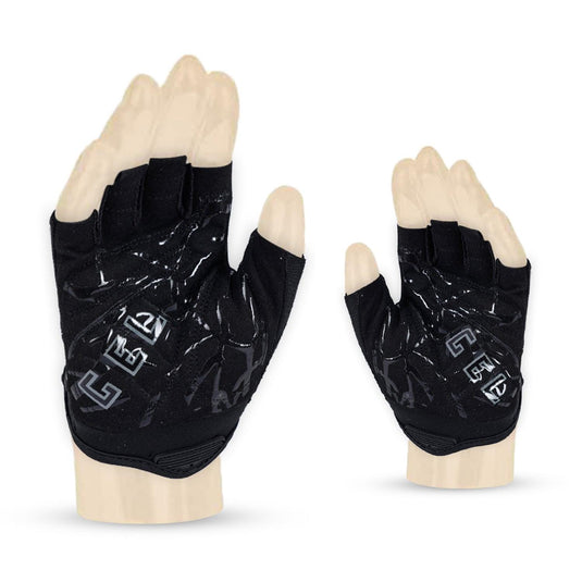 ZAKPRO Cycling Gloves Gel Series Anti-Slip Professional Half Finger - (Black) - MADOVERBIKING