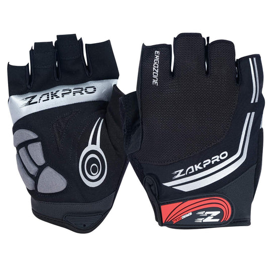 ZAKPRO Cycling Gloves - Hybrid Series - Black - MADOVERBIKING