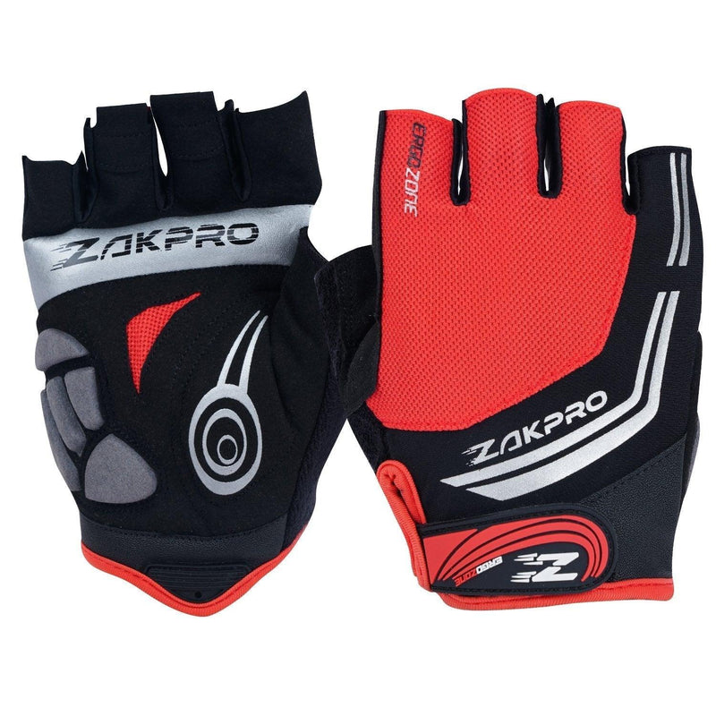 Load image into Gallery viewer, ZAKPRO Cycling Gloves - Hybrid Series - (Red) - MADOVERBIKING
