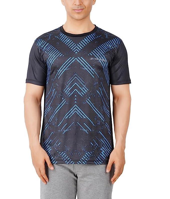 Load image into Gallery viewer, ZAKPRO Men Sports Tees(Cross Blue) - MADOVERBIKING
