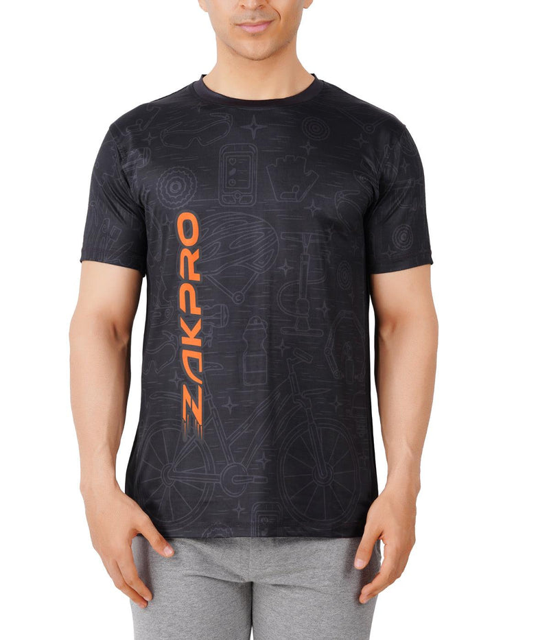 Load image into Gallery viewer, ZAKPRO Men Sports Tees (Tone Black) - MADOVERBIKING
