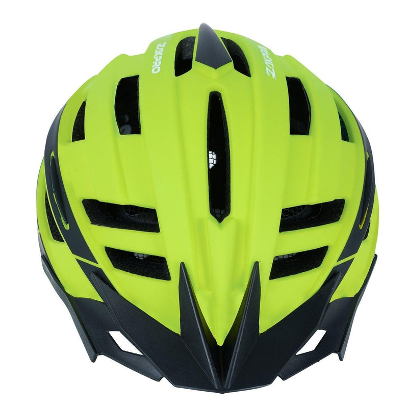 Load image into Gallery viewer, ZAKPRO MTB Inmold Cycling Helmet with Rear LED Flicker Lights - Uphill (SeriesFluorescent Green) - MADOVERBIKING
