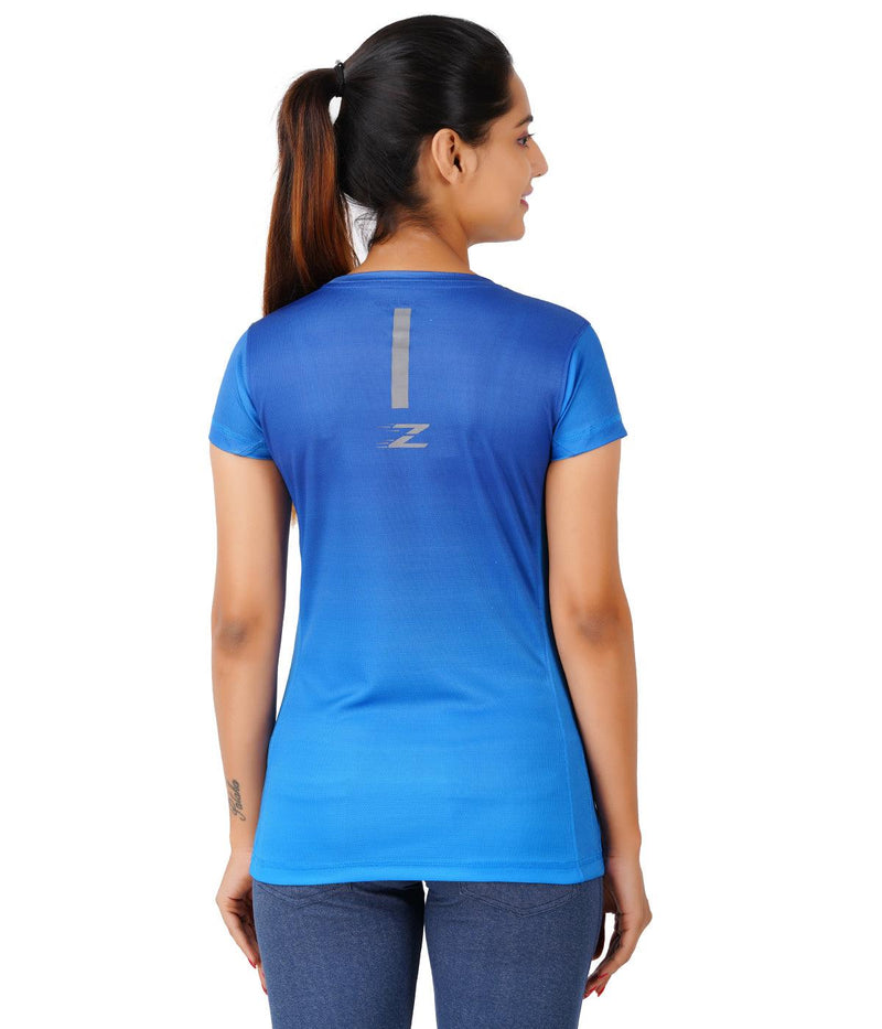 Load image into Gallery viewer, ZAKPRO Women Sports Tees (Bluish Run) - MADOVERBIKING
