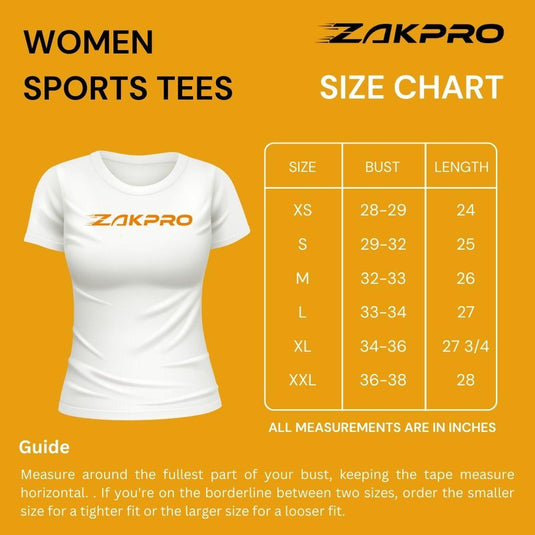 ZAKPRO Women Sports Tees (Bluish Run) - MADOVERBIKING